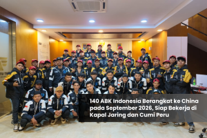 140名印度尼西亚船员将于2026年9月启程前往中国，准备登上渔网及秘鲁鱿鱼捕捞船工作